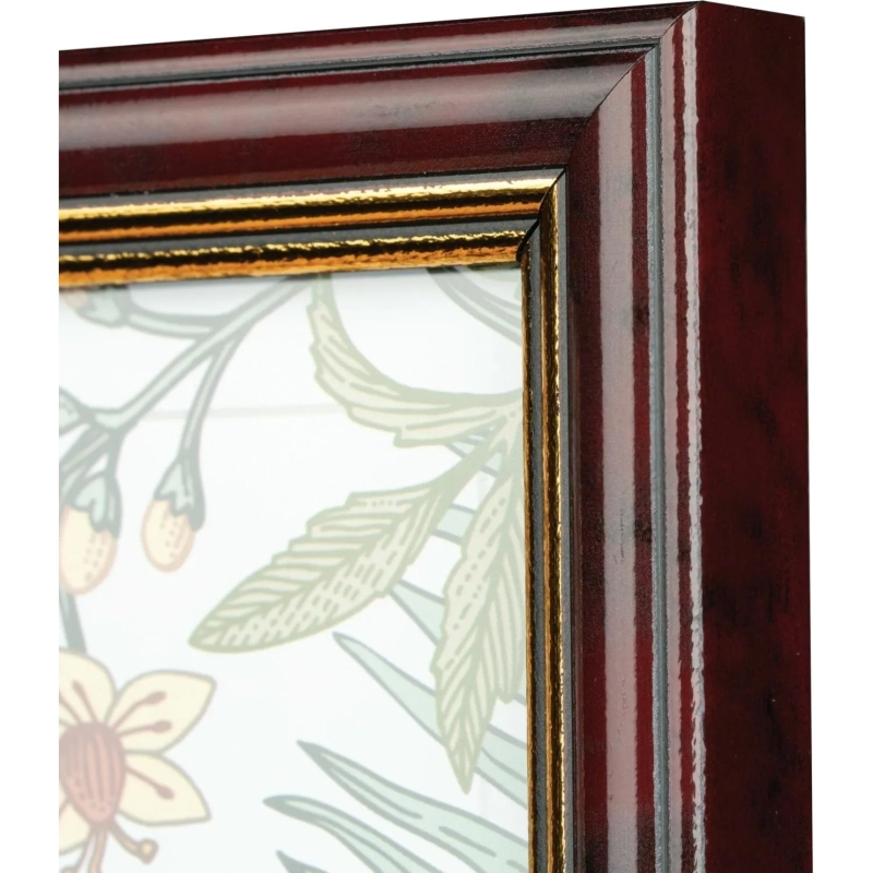 Рамка А4 21x30 см пластиковый багет 15мм красное дерево