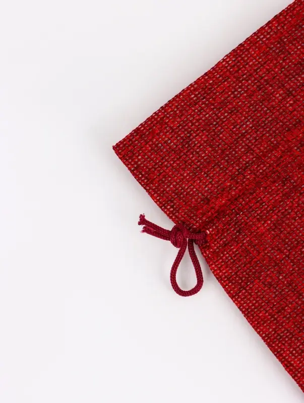 Холщовый мешочек для украшений, подарков и трав, текстиль &laquo;Эко&raquo;, красный, 30&times;40 см