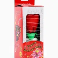 Свеча для торта музыкальная &laquo;Тюльпан&raquo;, крутящаяся, красная, 14.5&times;6 см