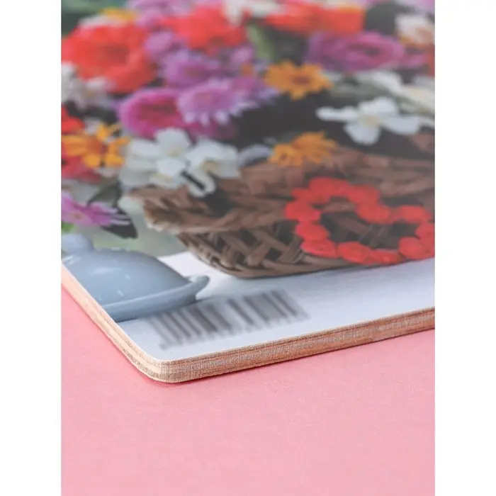 Доска разделочная деревянная «Букет», 25×16,5×0,4 см