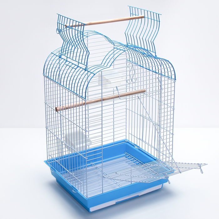 Клетка для птиц Bd-3/1o, раскрывающаяся крыша, 47,5 х 37 х 70 см, голубая (фасовка 6 шт) Клетка для птиц Bd-3/1o, раскрывающаяся крыша, 47,5 х 37 х 70 см, голубая (фасовка 6 шт)