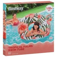 Круг для плавания Bestway &laquo;Тропики&raquo;, надувной, d=119 см, МИКС, 36237