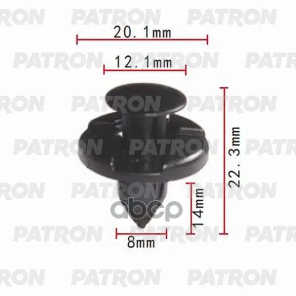 клипса пластмассовая PATRON арт. P37-0002