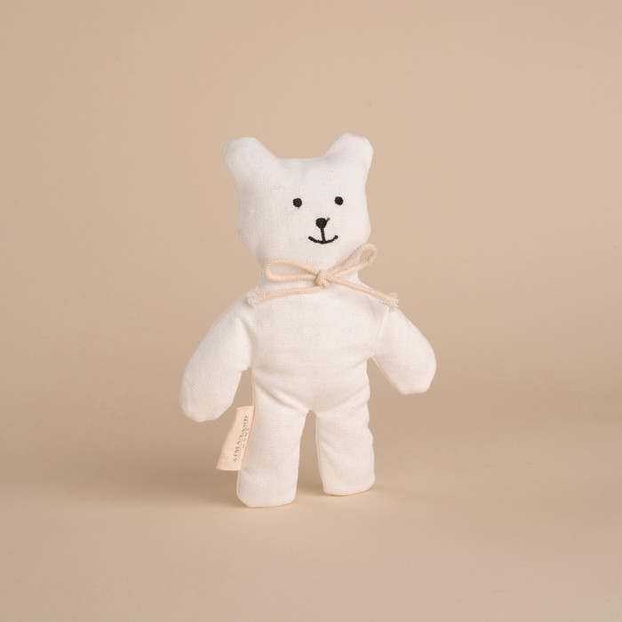 Мягкая игрушка «Мишка», с бантиком, 17 см, цвет белый Мягкая игрушка «Мишка», с бантиком, 17 см, цвет белый