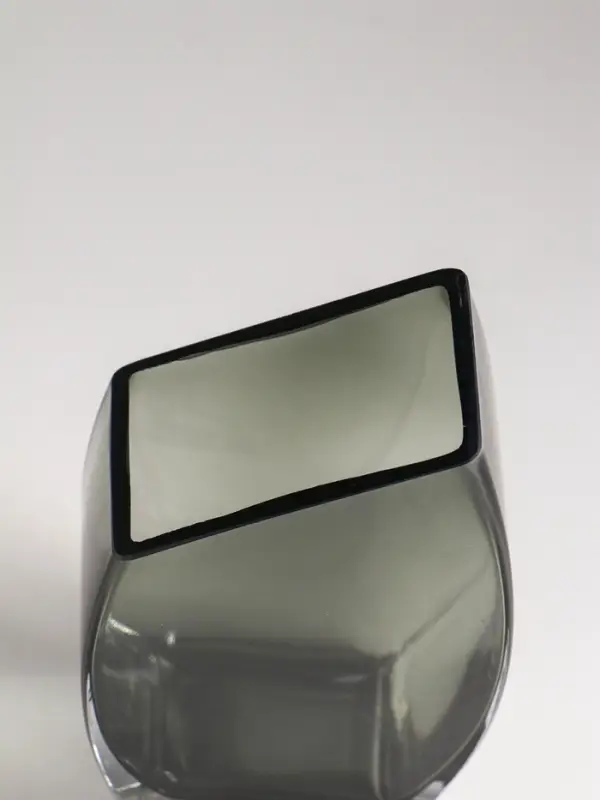 Ваза стекло настольная "Эйми" 20х11 см, серый