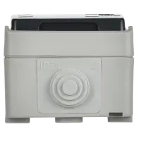 ФОРС Розетка наружная с заземлением с крышкой IP54