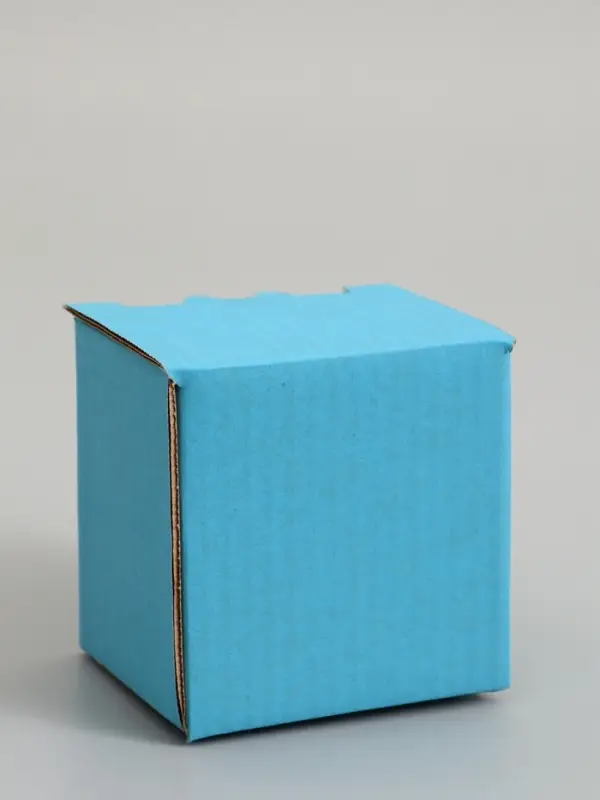 Коробка под кружку, голубая, 10 х 8 х 10 см