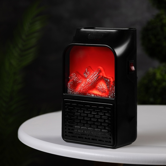 Портативный обогреватель Luazon LTO-09, 500Вт, 23 м², 2 режима, чёрный, евровилка Портативный обогреватель Luazon LTO-09, 500Вт, 23 м², 2 режима, чёрный, евровилка