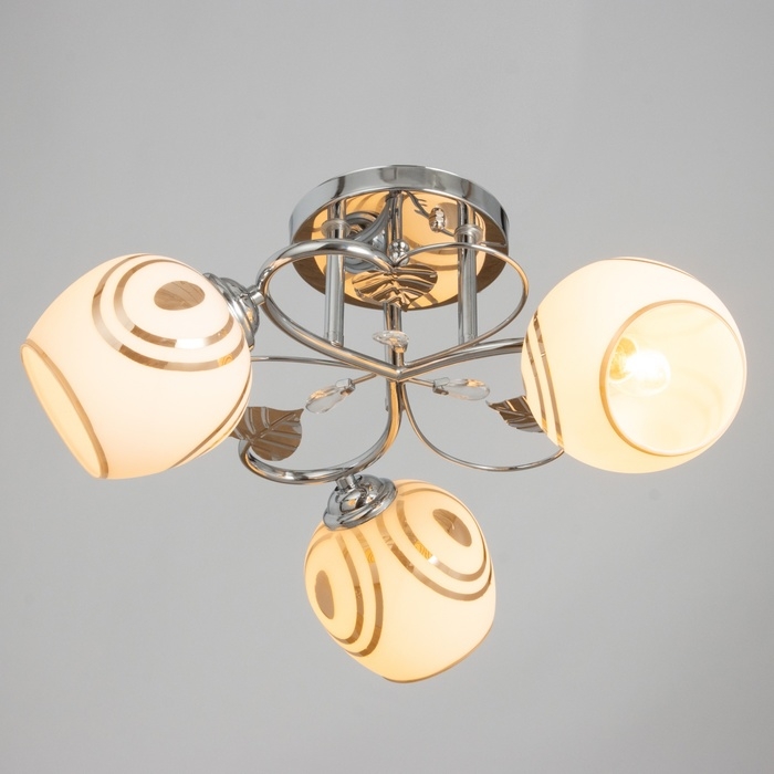 Люстра Люстра "Дорис" 3х40Вт Е27 Хром МОДЕЛЬ: 2679462