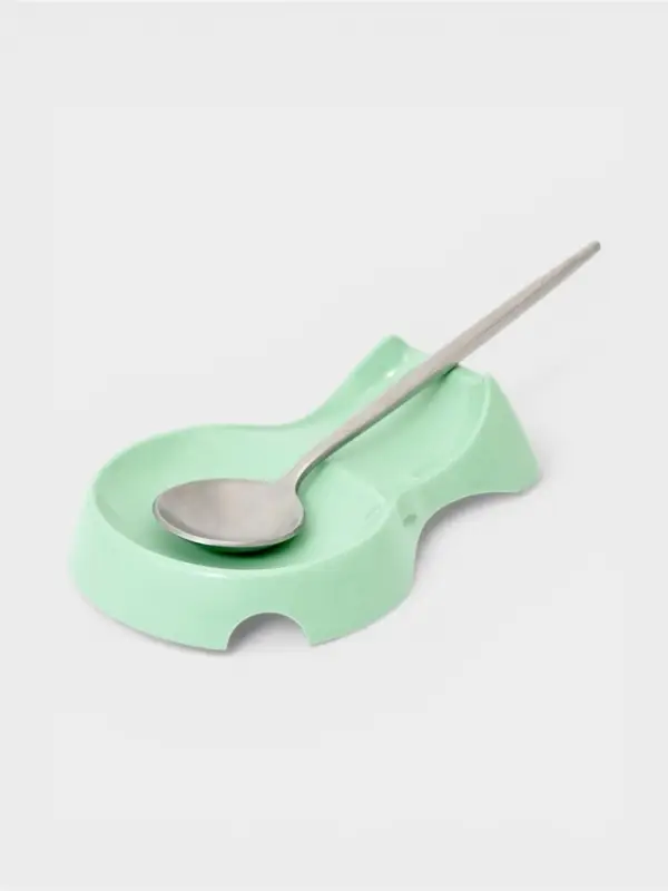 Подставка под ложку, пластик, 8&times;12.5&times;4 см, МИКС