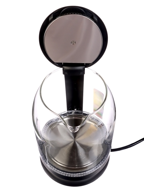 Чайник электрический Happy panda HP-2709SPBK, стекло, 1.8 л, 1800 Вт, чёрный Чайник электрический Happy panda HP-2709SPBK, стекло, 1.8 л, 1800 Вт, чёрный