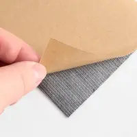 Заплатка клеевая из кожзаменителя, 10&times;20 см, чёрная