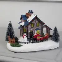 Светодиодная фигура &laquo;Рождественский поезд&raquo;, 12&times;17 см, 5 LED, от батареек AААх3, свечение мульти