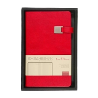 Ежедневник недатированный  А5 Premier (красный) 3-686/01