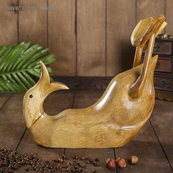 Подставка под бутылку «Классическая уточка», 37×28×13 см, дерево Подставка под бутылку «Классическая уточка», 37×28×13 см, дерево