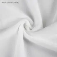 Отрез для рукоделия, плюш, белый, 53&times;50 см