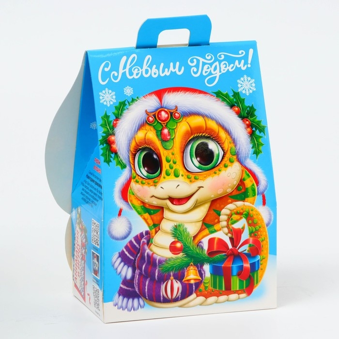 Новый год. Подарочная коробка Новогодняя Домик Новый год. Подарочная коробка Новогодняя Домик "Карл и Клара" с анимацией 12 х 8,5 х 17,5 см.