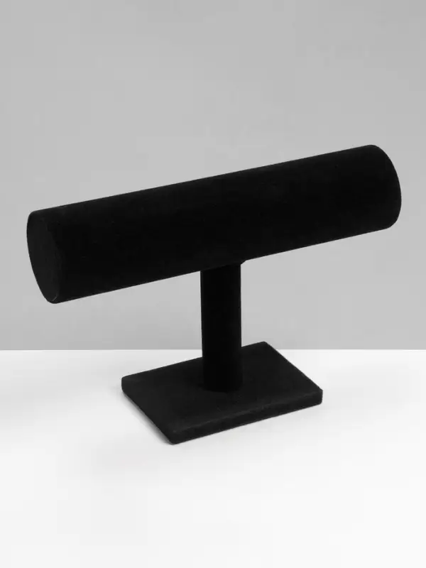 Подставка для часов, браслетов и цепочек QF, 23&times;13.5&times;7 см, d=5 см, чёрная