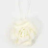 Мочалка для тела 50 гр. "Роза", цвет белый