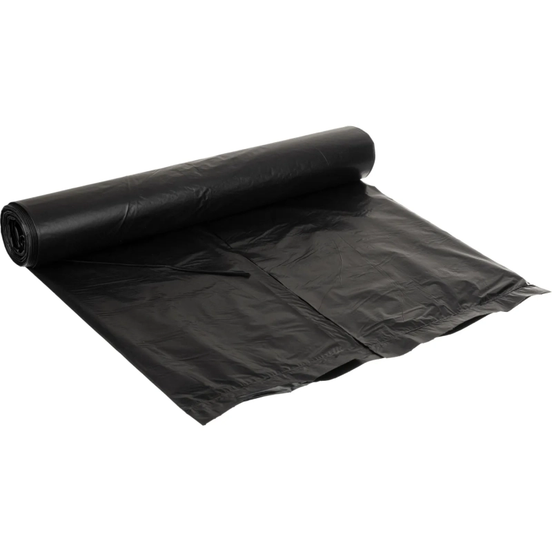 Мешки для мусора ПВД 120л 40мкм 10шт/рул черные 70х110см_Green Pack