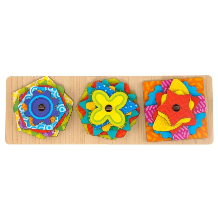 Головоломка Лесная мастерская &laquo;Сложи узор&raquo;, 6 схем, 21 деталь