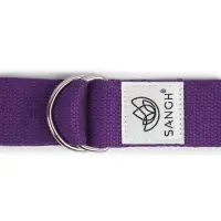 Ремень для йоги Sangh, 180&times;4 см, цвет фиолетовый