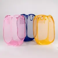 Корзина для белья складная Доляна, 34&times;34&times;56 см, МИКС