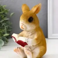 Фигурка полистоун TAKE IT EASY &laquo;Зайка читает книжку&raquo;, 10&times;8&times;15 см