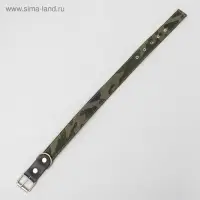 Ошейник брезентовый двухслойный &laquo;Камуфляж&raquo;, 72&times;3.5 см, ОШ 45-60 см