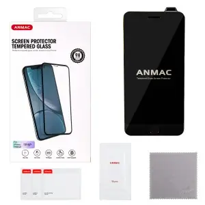 Защитное стекло для iPhone 7/8 Plus 3D ANMAC черное усиленное Арт. 1137188