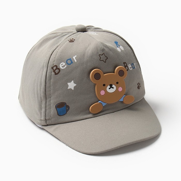Кепка детская MINAKU Кепка детская MINAKU "Мишка", цвет зелёный, размер 48-50