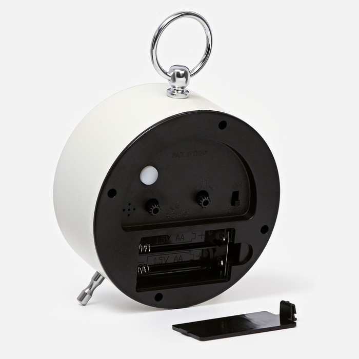 Часы - будильник настольные Часы - будильник настольные "Снежный", с подсветкой, d-11 см