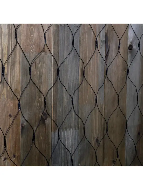 Гирлянда &laquo;Сеть&raquo; 2&times;1.5 м, IP44, УМС, тёмная нить, 192 LED, свечение синее, 220 В