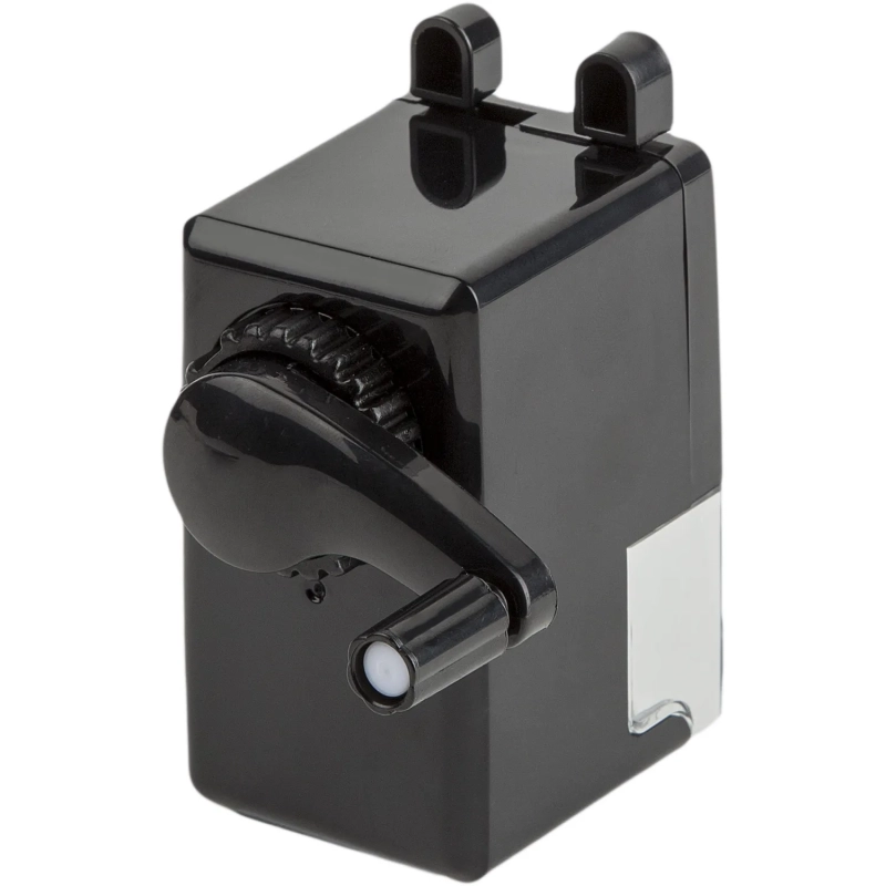 Точилка механическая, 8 мм, фиксация карандаша, чёрная