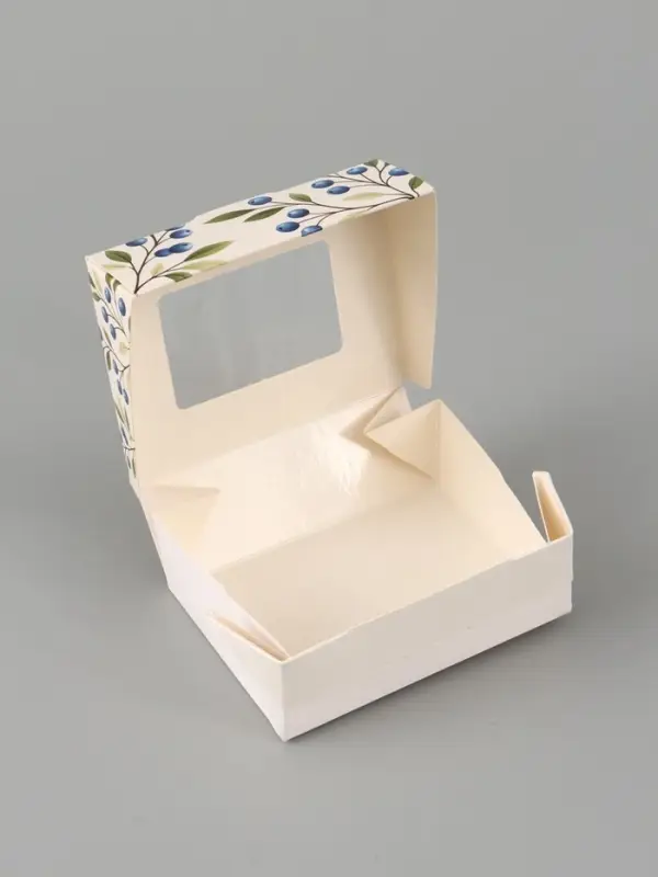 Коробка подарочная с окном &laquo;Ягоды&raquo;, 10&times;8&times;3.5 см, самосборная