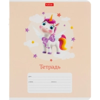 Тетрадь школьн 12л А5ф КОСАЯ лин,скоб,м.кар,Крылатые единорожки,ассор,91376