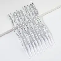 Свечи для торта &laquo;Для твоего праздника&raquo;, серебряные, 10 шт., 15&times;0.5 см