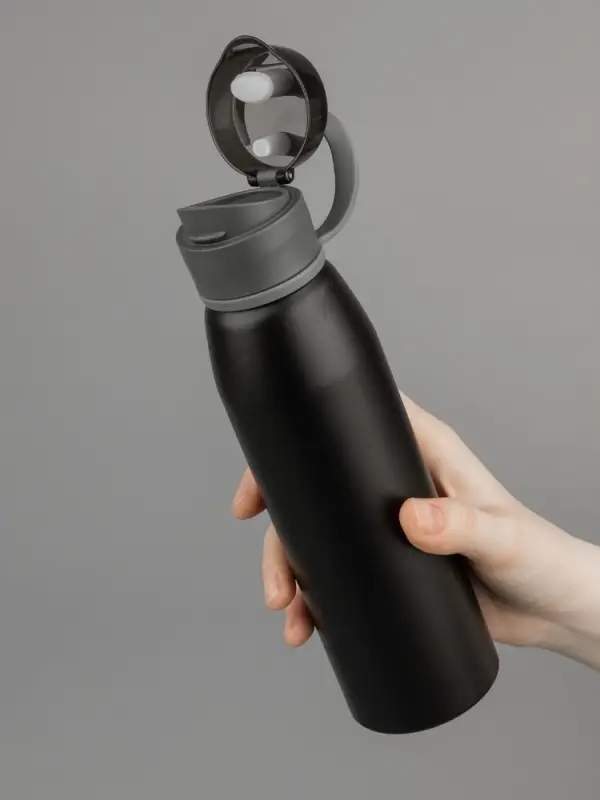 Бутылка для воды Billy Gym, матовая черная Бутылка для воды Billy Gym, матовая черная