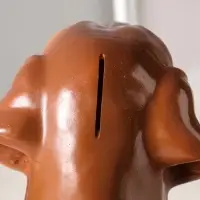 Копилка полистоун "Собака Такса" 25х43 см