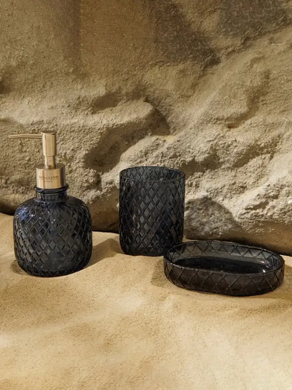 Аксессуары для ванной SL Home, 3 предмета, дозатор, мыльница, стакан