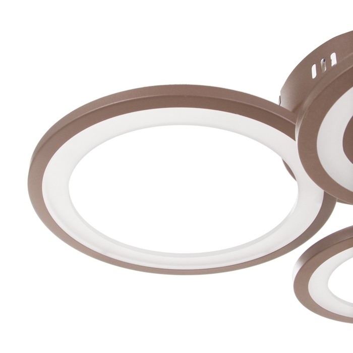 Люстра Люстра "Кольца" LED 80Вт Коричневый 2700-6400к 60х45х14