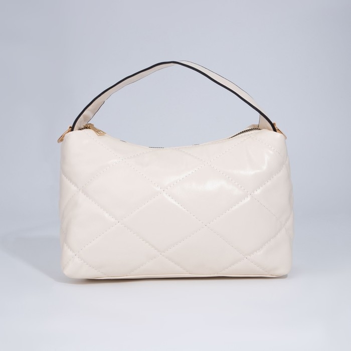 Сумка-багет на молнии, цвет бежевый Сумка-багет на молнии, цвет бежевый