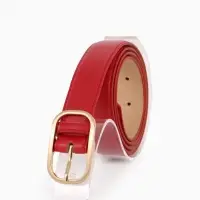 Ремень жен 05-01-01-01, Июнь2512, 3*0,3*110 см, без винта, пряж золото, 1 прокол, красный Ремень жен 05-01-01-01, Июнь2512, 3*0,3*110 см, без винта, пряж золото, 1 прокол, красный