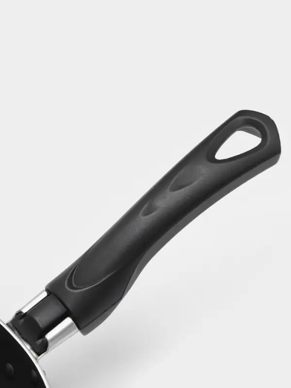 Сковорода Consul, d=20 см, пластиковая ручка, стеклянная крышка, антипригарное покрытие, алюминий, чёрная