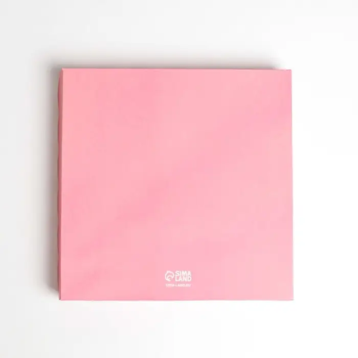 Коробка для печенья, кондитерская упаковка с пластиковой крышкой, «Съешь меня и улыбнись», 21 х 21 х 3 см