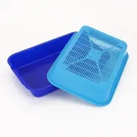 Туалет средний с сеткой 36&times;26&times;6.5 см, синий/черничный