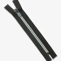 Молния &laquo;Трактор&raquo;, №8, неразъёмная, замок автомат, 18 см, чёрная, белая