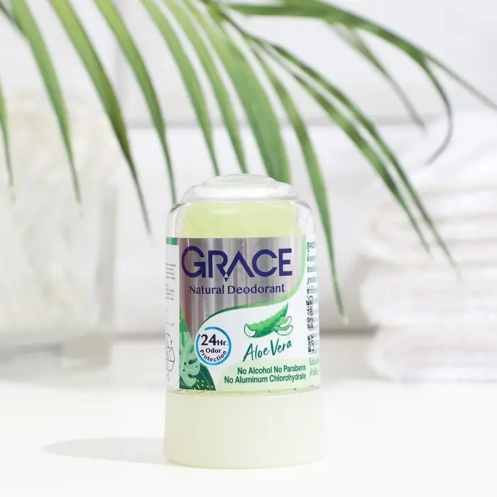 Дезодорант кристаллический Grace Mineral Herbal Deodorant с алое вера, 70 г Дезодорант кристаллический Grace Mineral Herbal Deodorant с алое вера, 70 г