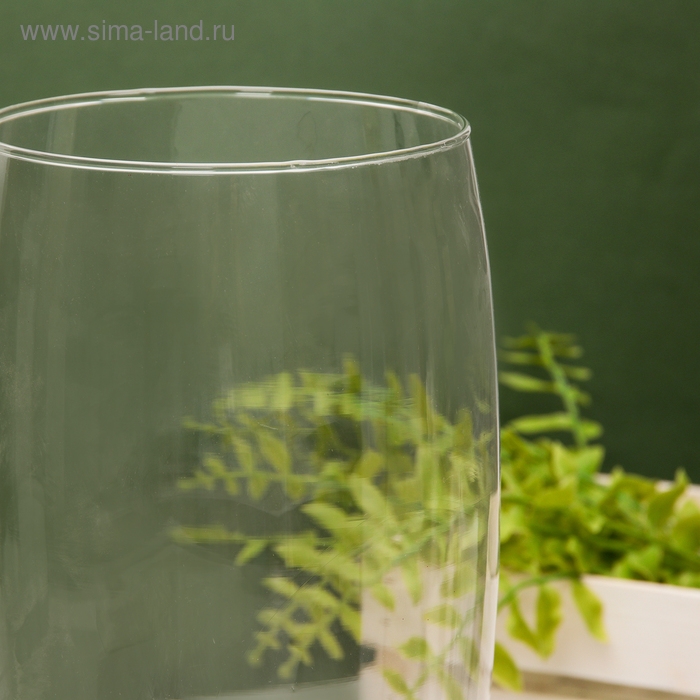 Ваза  Ваза "Малага" средняя 30х15 см,  3,95л прозрачная