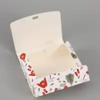 Коробка подарочная новогодняя складная &laquo;С новым годом&raquo;, 16.5&times;12&times;5 см